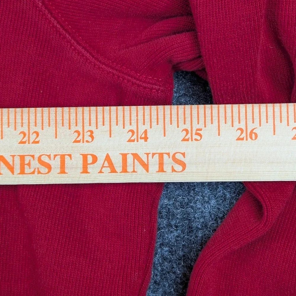 Polo Ralph Lauren Mens XL Red 100% Cotton Quarter Zip Pullover Sweater Logo
